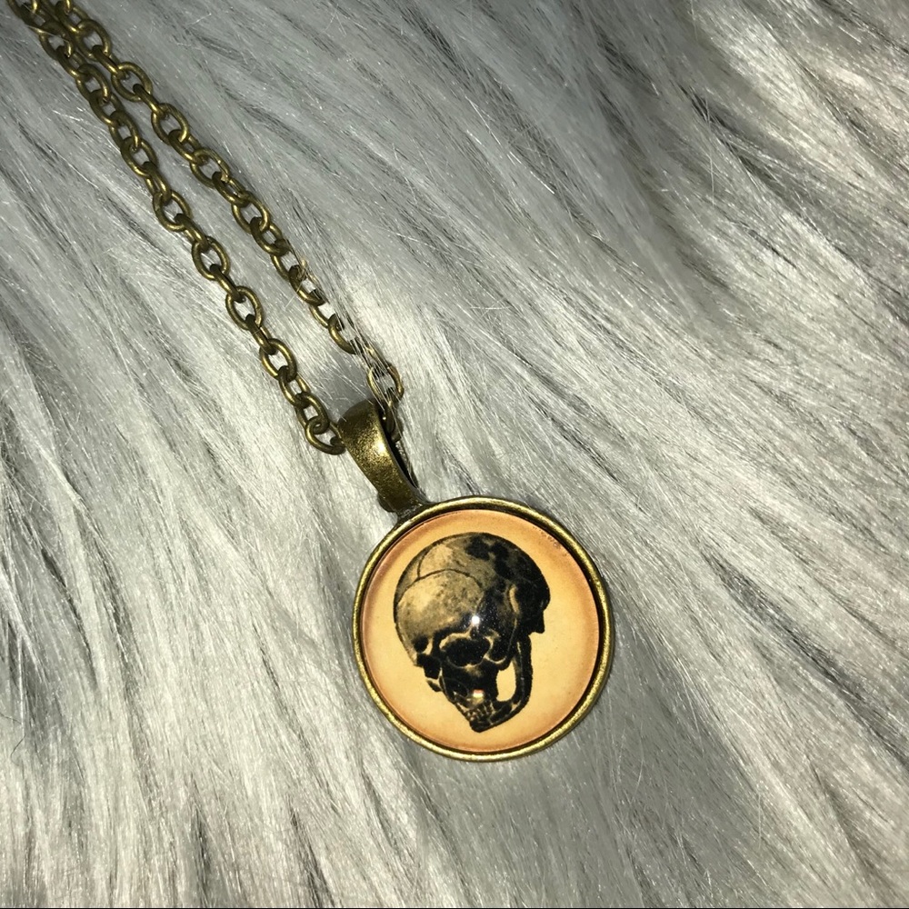 Gold Skull Necklace